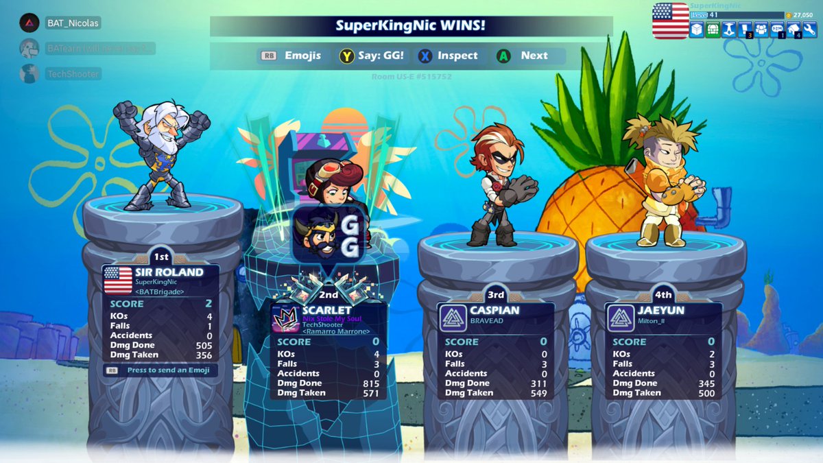 BATNicolasWork's tweet photo. Was a little bit sick today, but it was fun hosting another #Brawlhalla game night in the @BAT_Brigade! Thank you all for joining :)

#BAT #Brave https://t.co/8k90YyRdbe