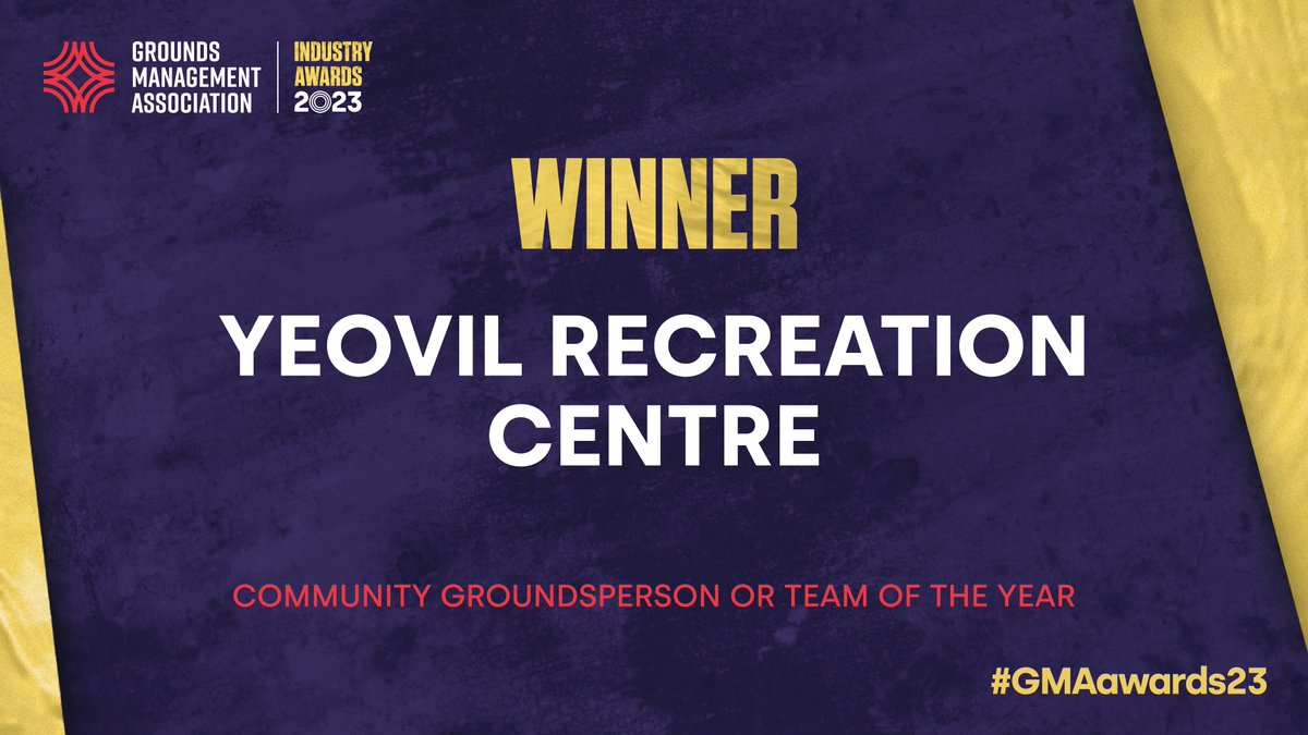 The winner of Community Groundsperson or Team of the Year award is... Yeovil Recreation Centre 🌿

#GMAawards23