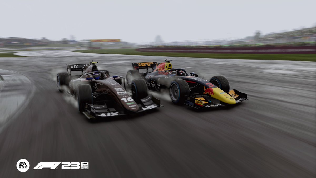 ERTBazza86's tweet photo. F2 style pic's! Sprint race meh nothing happened. Feature was fun tricky conditions and almost got my 1st point, expect more rain in Spa next week ๐ง ๐๐ #VSLF2 #BeElite https://t.co/YTzxCsPIUZ