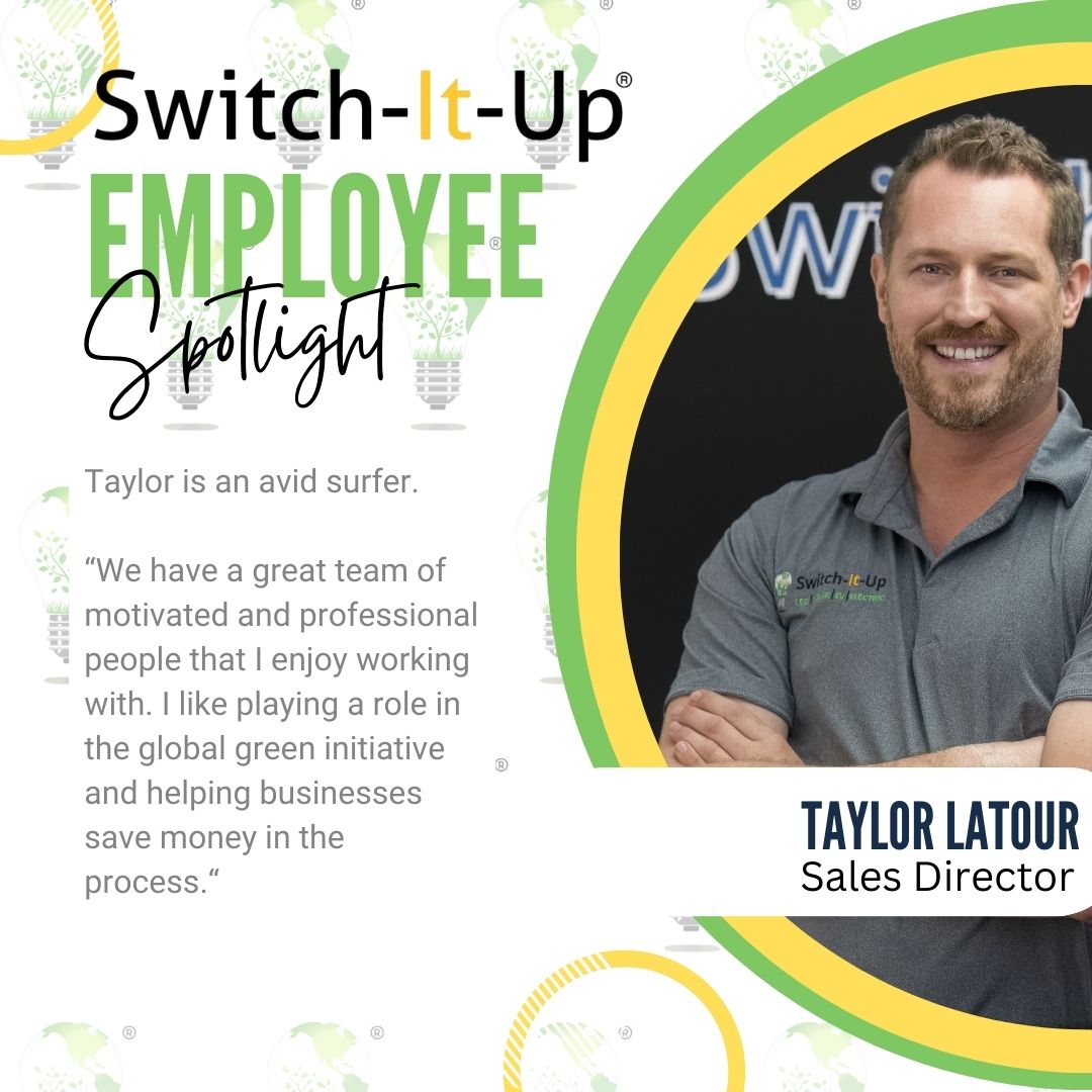SwitchItUpLED's tweet image. Meet Taylor - our surfing Sales Director!

Taylor loves having a job that helps preserve the beautiful world we live in - on top of helping people save money!

Thank you for what you do for us, Taylor! We appreciate you!

#SwitchItUpInc