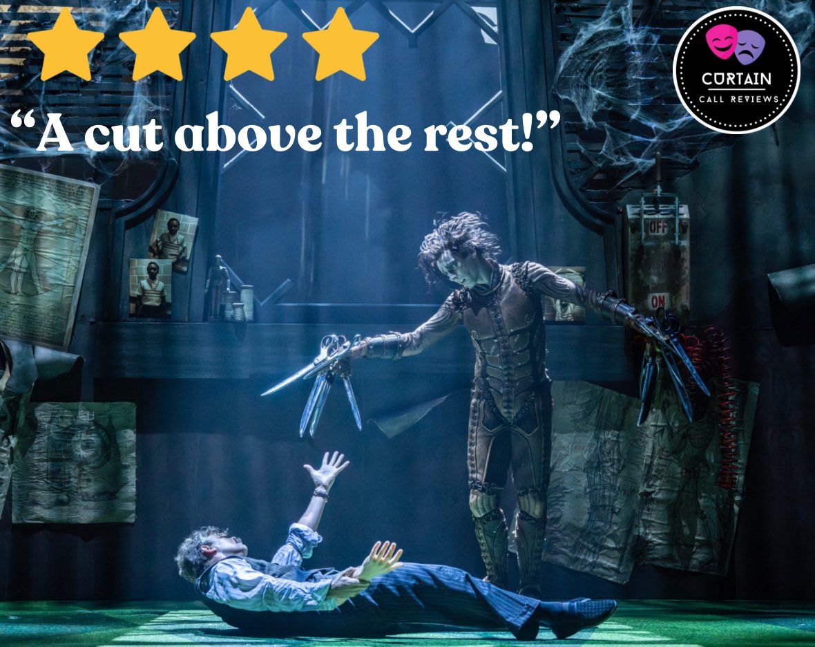The verdict is in…..Edward Scissorhands is a cut above the rest! Full review coming tomorrow #CurtainCallReviews