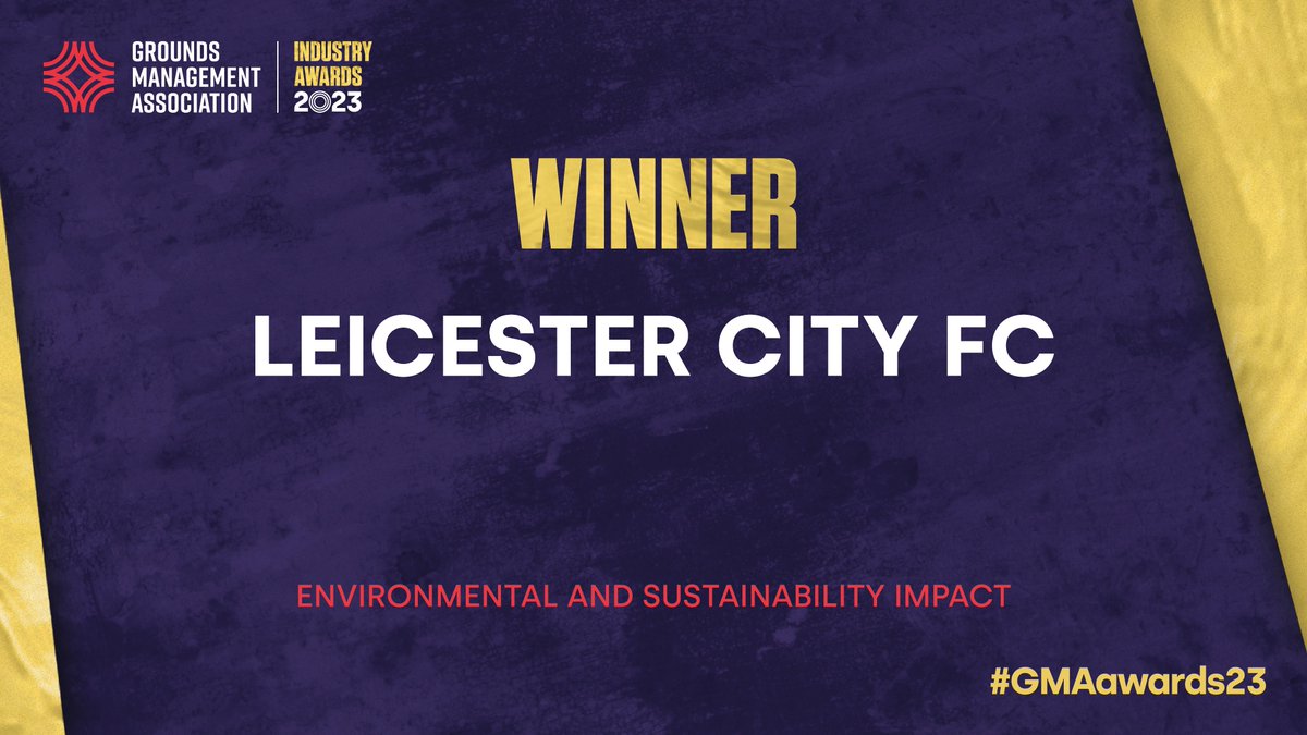The winner of Environmental and Sustainability Impact award sponsored by <a href="/SyngentaTurfUK/">Syngenta Turf UK and Ireland</a> is... Leicester City Football Club <a href="/LCFC/">Leicester City</a> ⚽

#GMAawards23