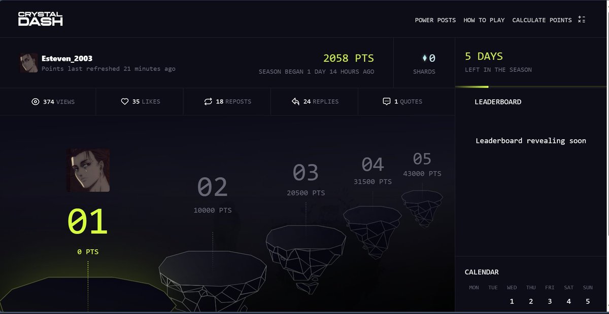 Esteven_2003's tweet photo. From 2058 Pts to 19941 Pts 👀

Earning my first 100 shards💸

We keep going up and never fade this.

Interact with this post 

Drop a ❤️+♻️

WAGMI🚀

@Portalcoin $portal https://t.co/gj4jFJAOIs