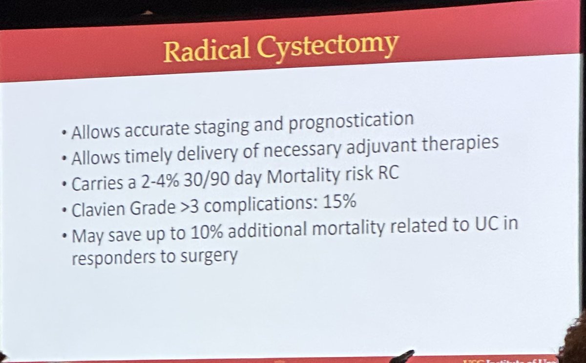 Wrapping up day one of #SUO2023 @AnneSchuckmanMD @USC_Urology with a powerful and eloquent talk on the need for RC in patients with CCR @UroOnc