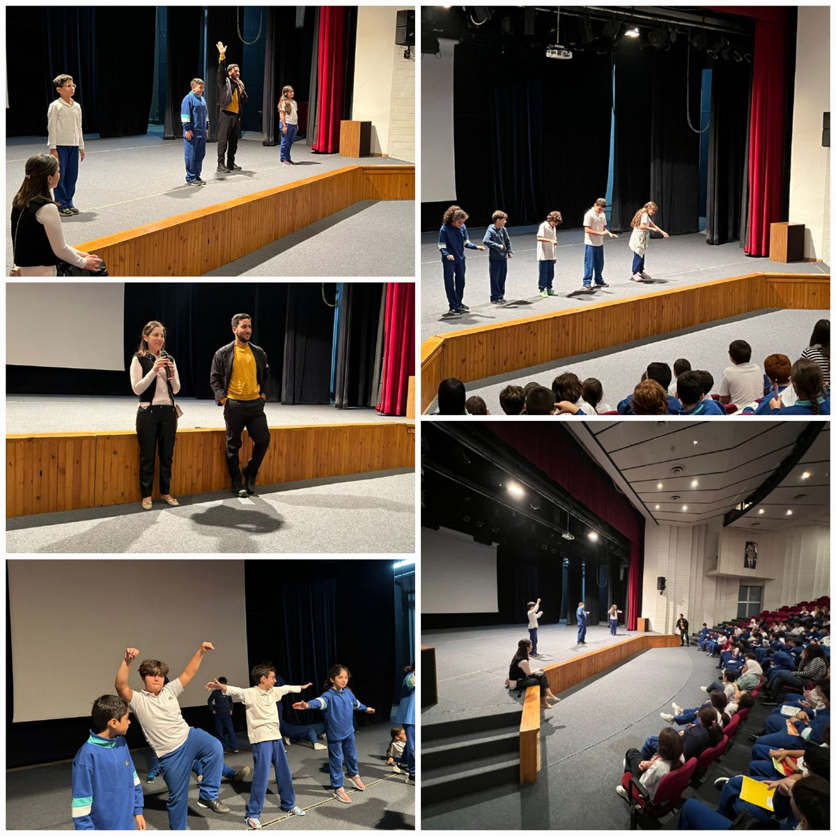 RHHS_Elementary's tweet photo. Grade 5 students dive into the world of drama – exploring types, unraveling messages, and bringing stories to life through an engaging interview and dynamic activities with Ms. Nahla Zibawi &amp; Mr. Khalil El Haj Ali #DramaExploration 🎭 #how_we_express_ourselves @RHHS_Saida https://t.co/buQrJOp7om