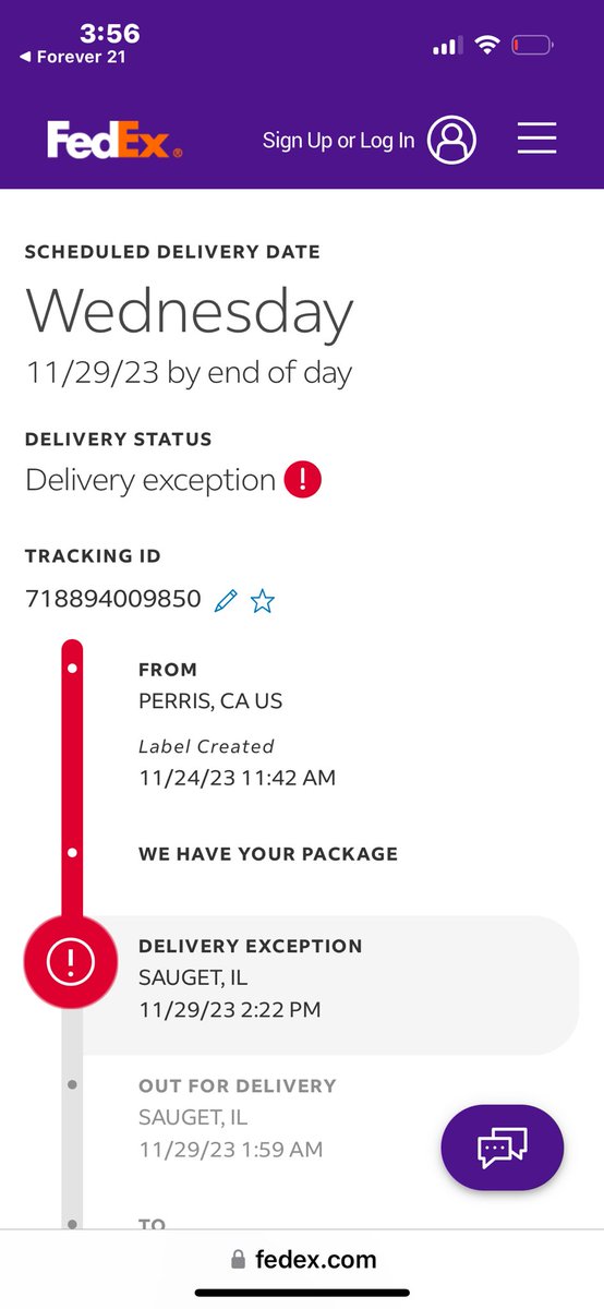 carana27's tweet photo. @FedExHelp what exactly is going on with my item please for the past two days after 3pm my update changes to exception I try to reach customer service to no avail. I chatted with your rep this morning regarding this and I was assured it was out for delivery. https://t.co/ggWLoSARCe