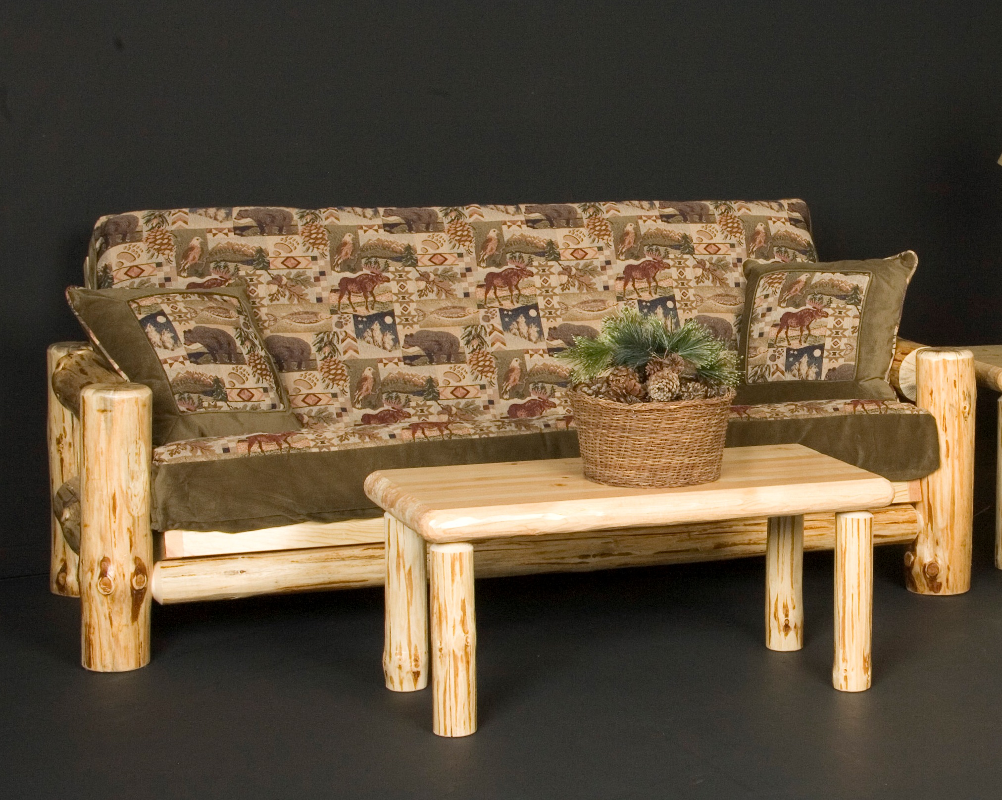 Rustic 2024 futon couch
