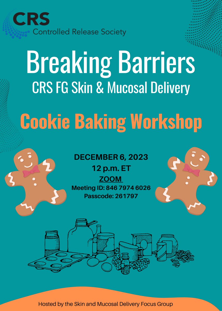 Join us for our unique final event of 2023: A cookie baking workshop!🍪 Hosts: @MatooriSimon & Jill Steinbach-Rankins Co-Hosts: @NNGuirguis & @PriyanshuBhara5 Date: December 6 at 12 PM ET via Zoom. Click to join👇 umontreal.zoom.us/j/84679746026?… Meeting ID: 846 7974 6026 Passcode: 261797