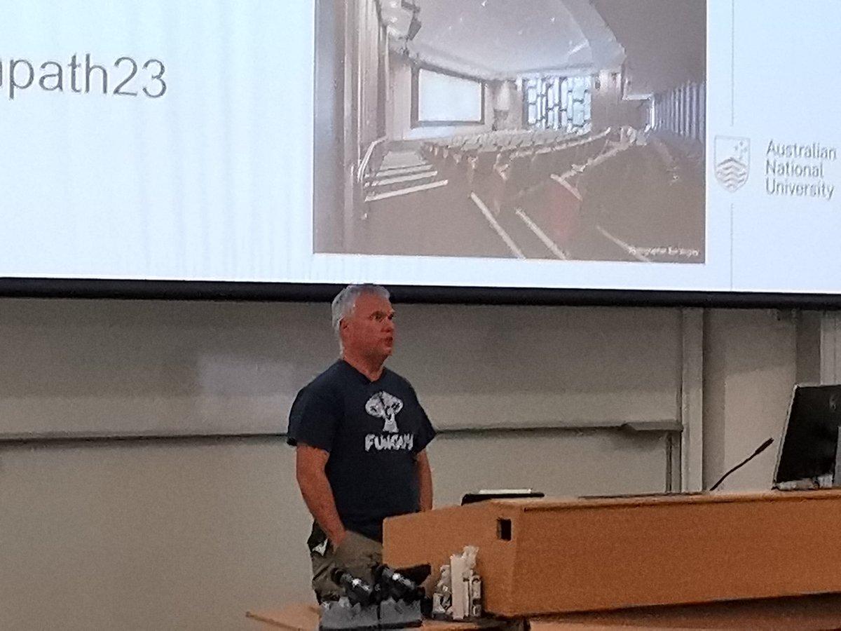 karchuntan's tweet photo. #strompath23 kicking off with @petersolomon99 giving an intro in a funny tshirt. https://t.co/Ah3l8nvjeZ