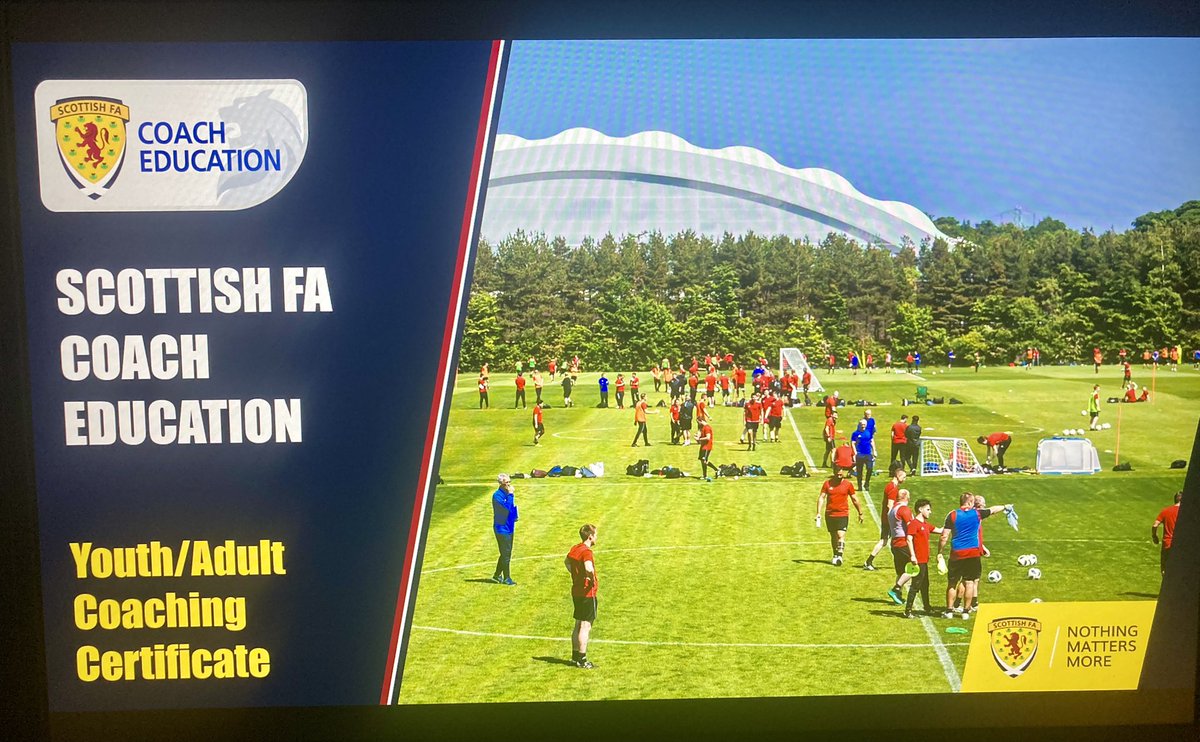 ScotFANorth's tweet image. COACH EDUCATION I Well done to all the coaches completing the @ScottishFA Youth/Adult Coaching Certificate course over the past three nights! 👏👏
A great group with lots of interaction and ideas. All the best &amp;amp; look forward to seeing you all on future courses. #ScottishFACoachEd