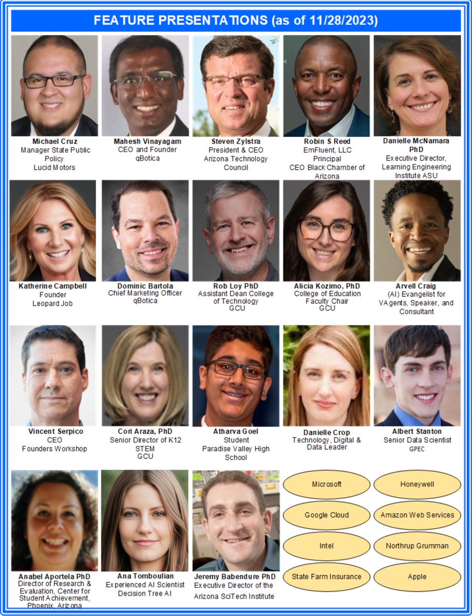 The AI Workforce Development Symposium is Dec 15th! Be a part of the discussion &amp; discover how AI is transforming how society educates, innovates, and operates. Special discount for educators! Don't miss this opportunity &amp; click below to register! ow.ly/x3o350Qcob5