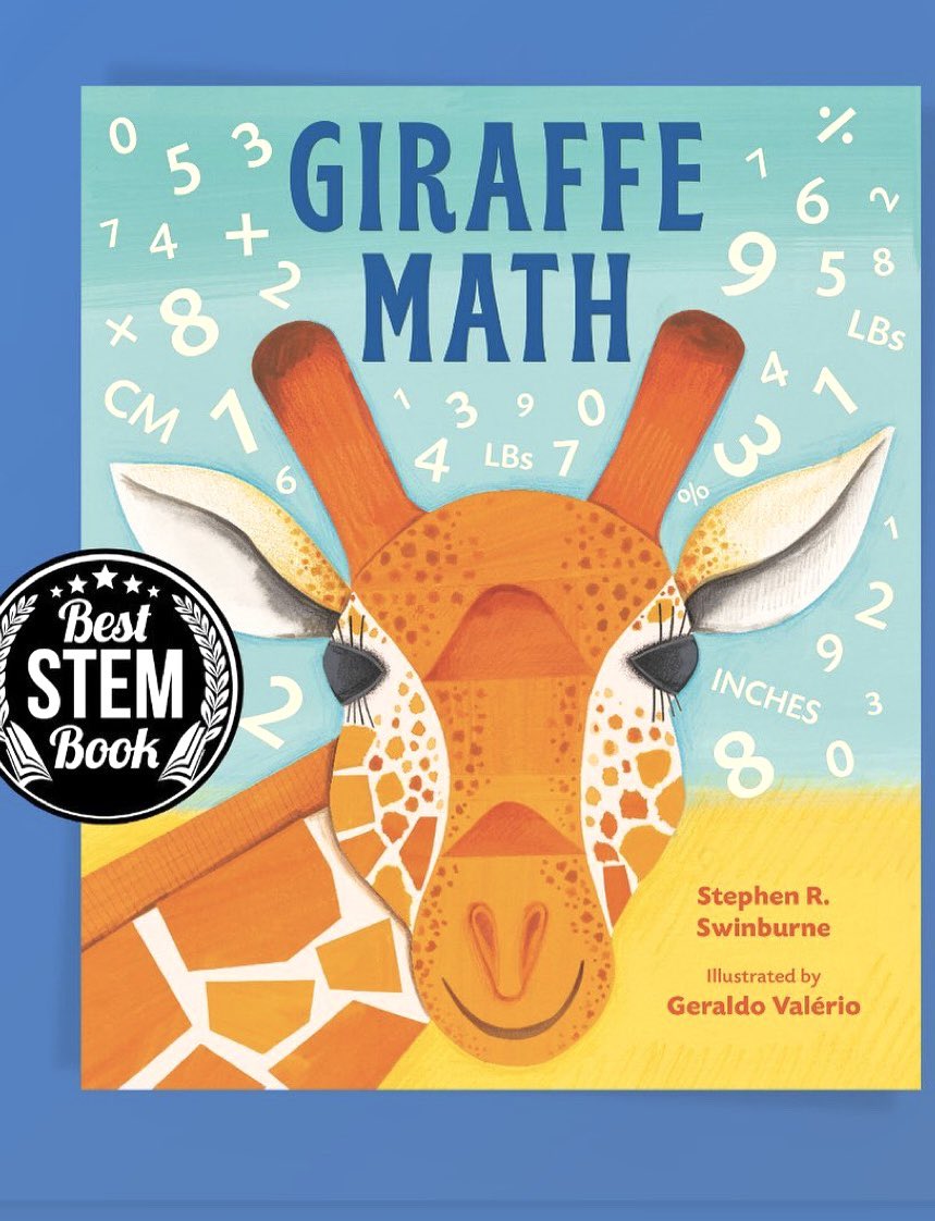 Woo hoot! Giraffe Math has been named a 2024 CBC-NSTA Best STEM book of the year. Congratulations to all the books on this astounding list of titles. May the Giraffe 🦒 Be With You! @LittleBrownYR #STEM #STEAM #nonfiction #christyottavianobooks #geraldovalerioillustration