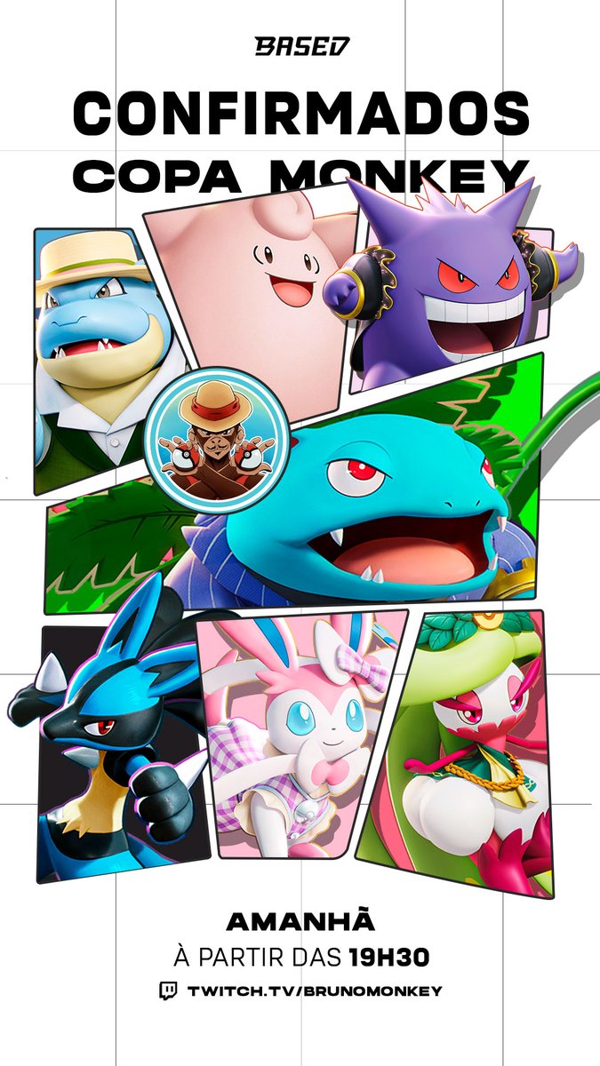 Família, estamos confirmados na COPA MONKEY desenvolvida pelo <a href="/brunomonkey22/">Bruno Monkey 🎀</a>! Ansiosos para estrearmos nossa line-up em um campeonato tão bem estruturado. 

Vem conferir com a gente como isso tudo vai se desenrolar! Contamos com o apoio de todos vocês!

#vaidebased
#PokemonUNITE