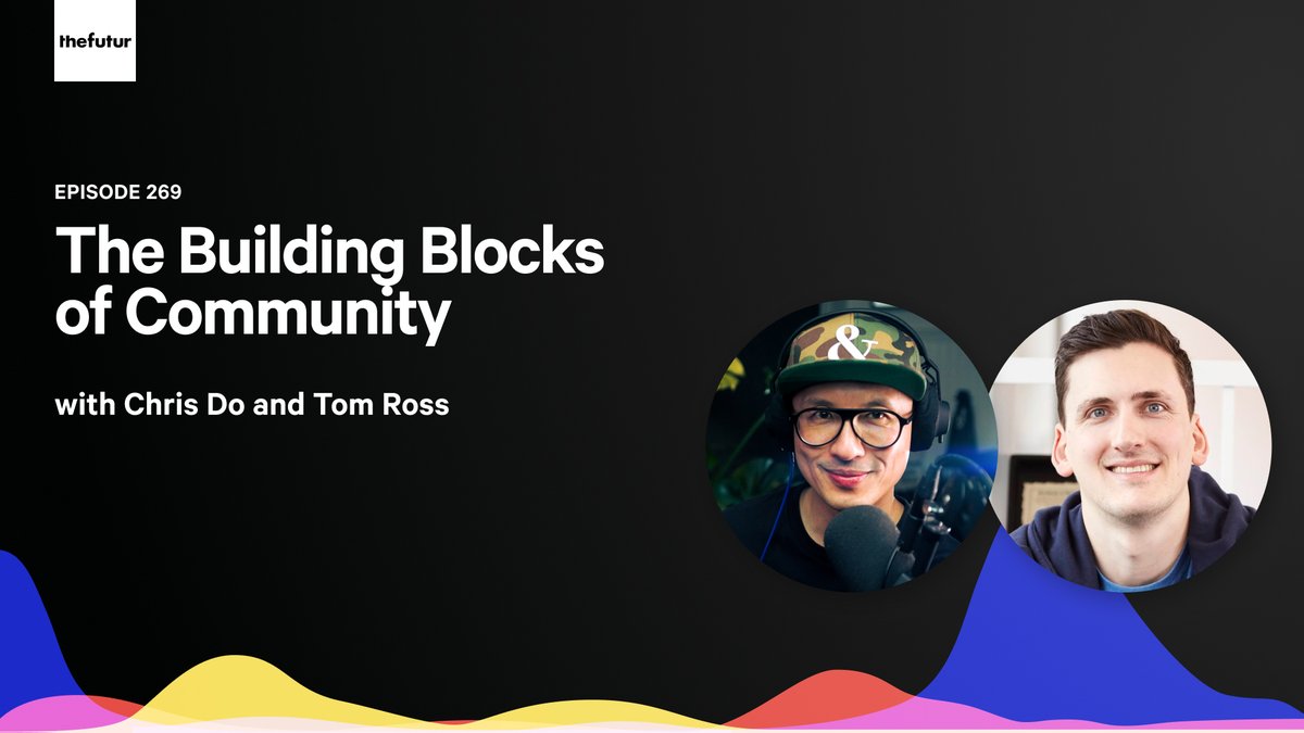 Building Communities, Part 1 🎙️ thefutur.com/content/buildi… This week, Chris is talking to Design Cuts founder @tomrossmedia about building online communities. Tom generously shares his invaluable insights and expert knowledge on key community-building questions.