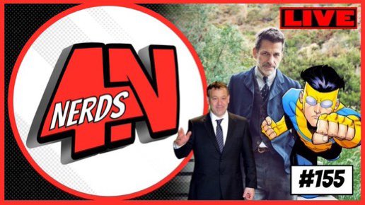Today at 7:30pm est join us for an all new episode of the #4nerds when we cover: 

#ZackSnyder closes his DC chapter and is focused on #RebelMoon 

Sam Raimi to direct #AvengersTheKangDynasty and #AvengersSecretWars? 

#mcu rumors

#InvincibleS2 breakdown

youtube.com/live/JpO0d9Zkc…