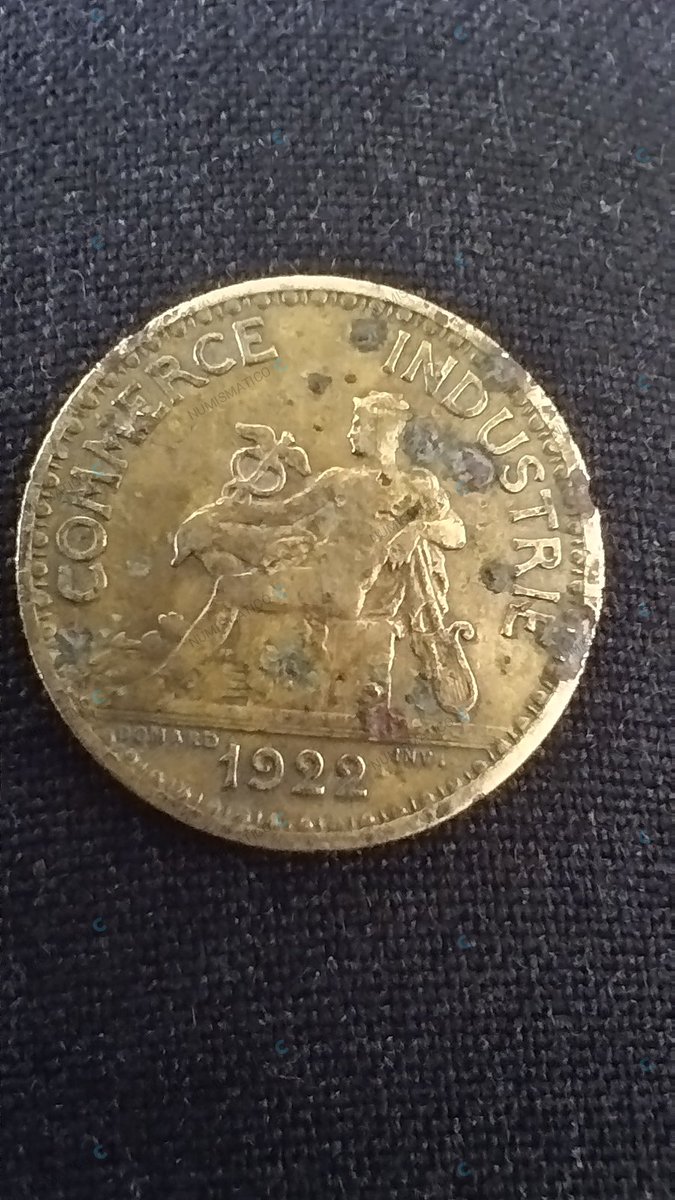 Buenas tardes, les muestro está nueva  pieza de mi colección; 1 #franco #🇨🇵 #Francia, año 1922. 
.
.
#numismatica #coleccion #NUMISMATICO🇨 #🇨🇺 #LaMonedaDeFrancia