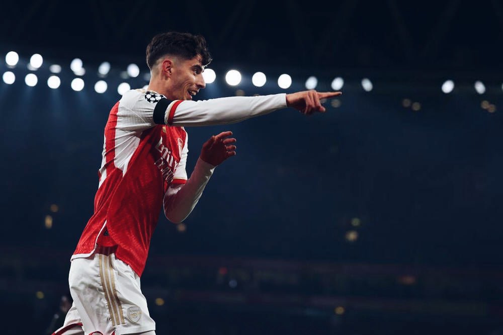 kaihavertz29's tweet image. Into the UCL knockouts!! Great week, let’s keep it rolling 💪🏼 #COYG #YaGunnersYa 😝