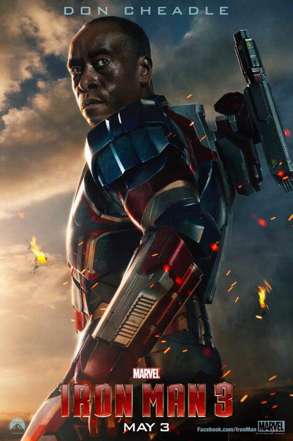 Happy birthday Don Cheadle War Machine in Iron Man 3 2008. #DonCheadle #actor #warmachine #ironman3 #MarvelStudios #2000s