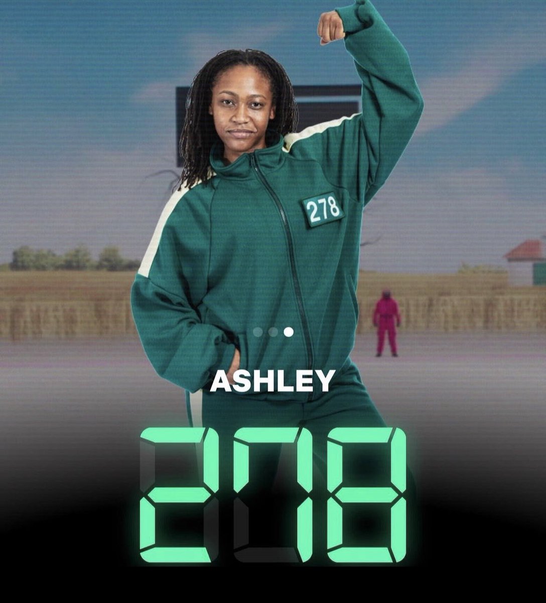 saintsvns's tweet photo. Ashley stood on BIZNIZ and yall hated that. She was her to WIN not sacrifice her self. Overall she did be a team player just after 301 fell and thats fine! this game isn’t supposed to be fair its who gets the upper hand and clearly 16-20 didnt have to worry #SquidGameTheChallenge https://t.co/QYXOndoGkj