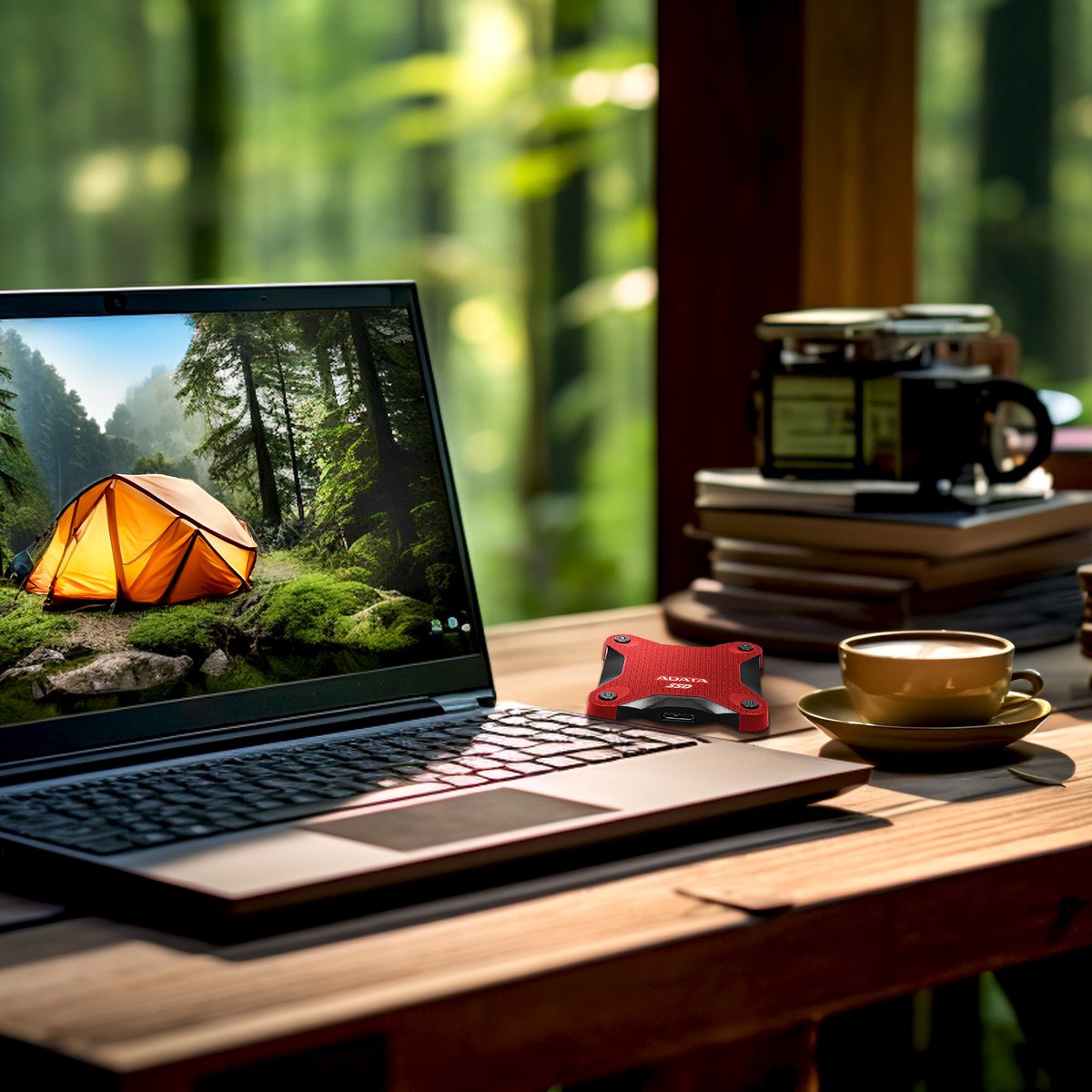 ADATATechnology's tweet photo. Explore wild terrains with ADATA's SD620 SSD—5x faster at 520MB/s, weighing only 55g. Tough, stable, and adventure-ready! 💻🚀 #ADATASSD #SD620SSD https://t.co/ZwWehhdDSj