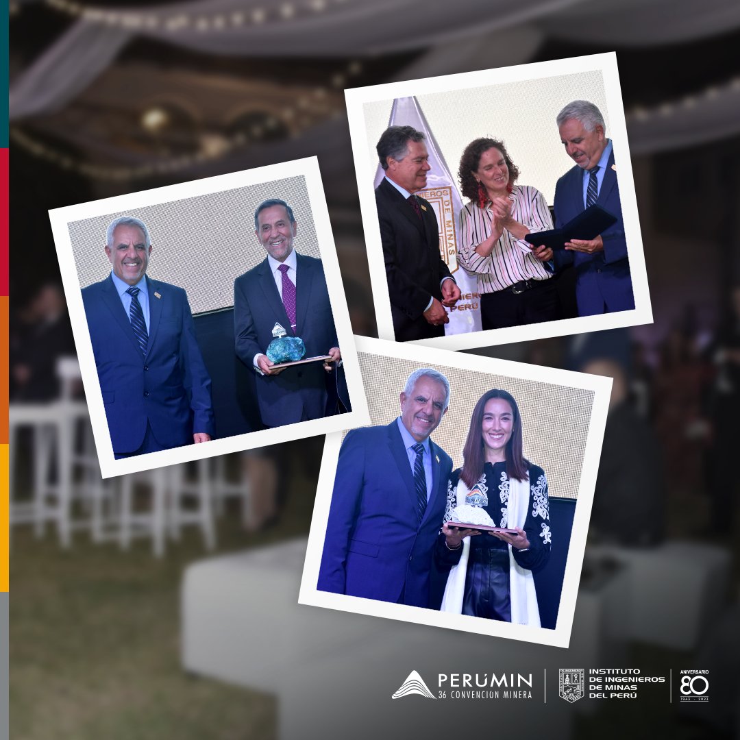 PeruminOficial's tweet image. Ayer celebramos el cóctel de agradecimiento de PERUMIN 35 y 36, acompañados de grandes líderes mineros del país.

Abraham Chahuan, presidente del IIMP, anunció que  #PERUMIN37 será en el 2025, y agradeció a todos aquellos que contribuyeron al éxito de las #PERUMIN36.