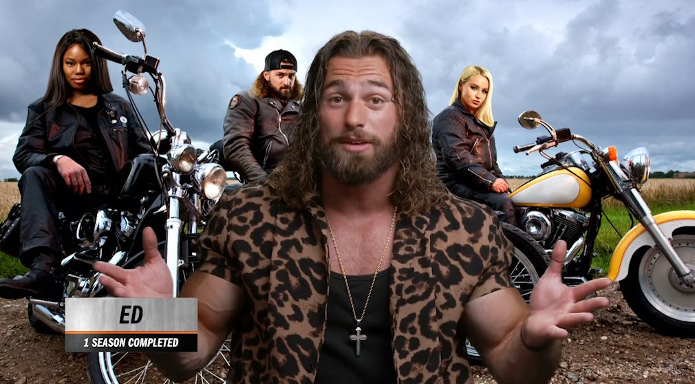 TheChallenge's tweet photo. the beginning and end of the Biker Chicks 😅 #TheChallenge39 https://t.co/Pe2dHHzVDx