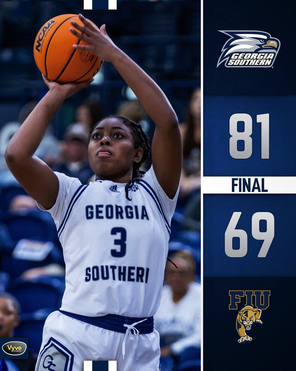 FINAL FROM MIAMI

Eagles take their fourth straight win, knocking off the Panthers in Miami! We will break for finals but will return to action on Dec. 11th at Chicago State!

#HailSouthern