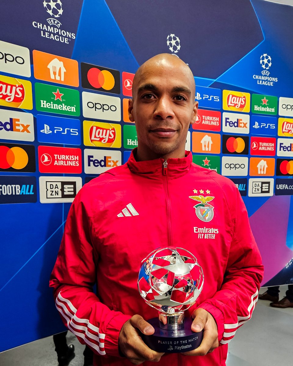 SLBenfica's tweet photo. Player of the Match 🦅 

#SLBFCIM • #UCL https://t.co/H3EKiVtVzt