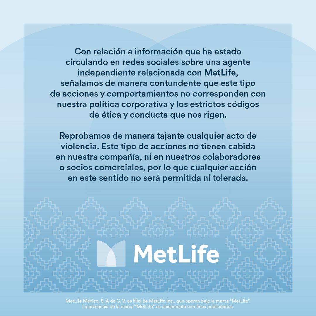 JCarlos_Valerio's tweet photo. #Entérate || La madre del agresor que golpeó a un vigilante en Lomas de #Angelópolis, laboraba en #MetLife, por lo que la empresa se pronunció al respecto. 👇 https://t.co/SgRZCL1gct