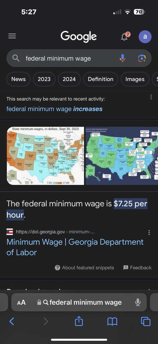 deadopsregiment's tweet photo. @beth_holbrook8 There has been no change to the federal minimum wage under biden, whom ever told you this lied to you.

Some STATE minimum wages changed but on the state level.
and most states who made such laws did so before biden was president. https://t.co/jXLoQBPO89