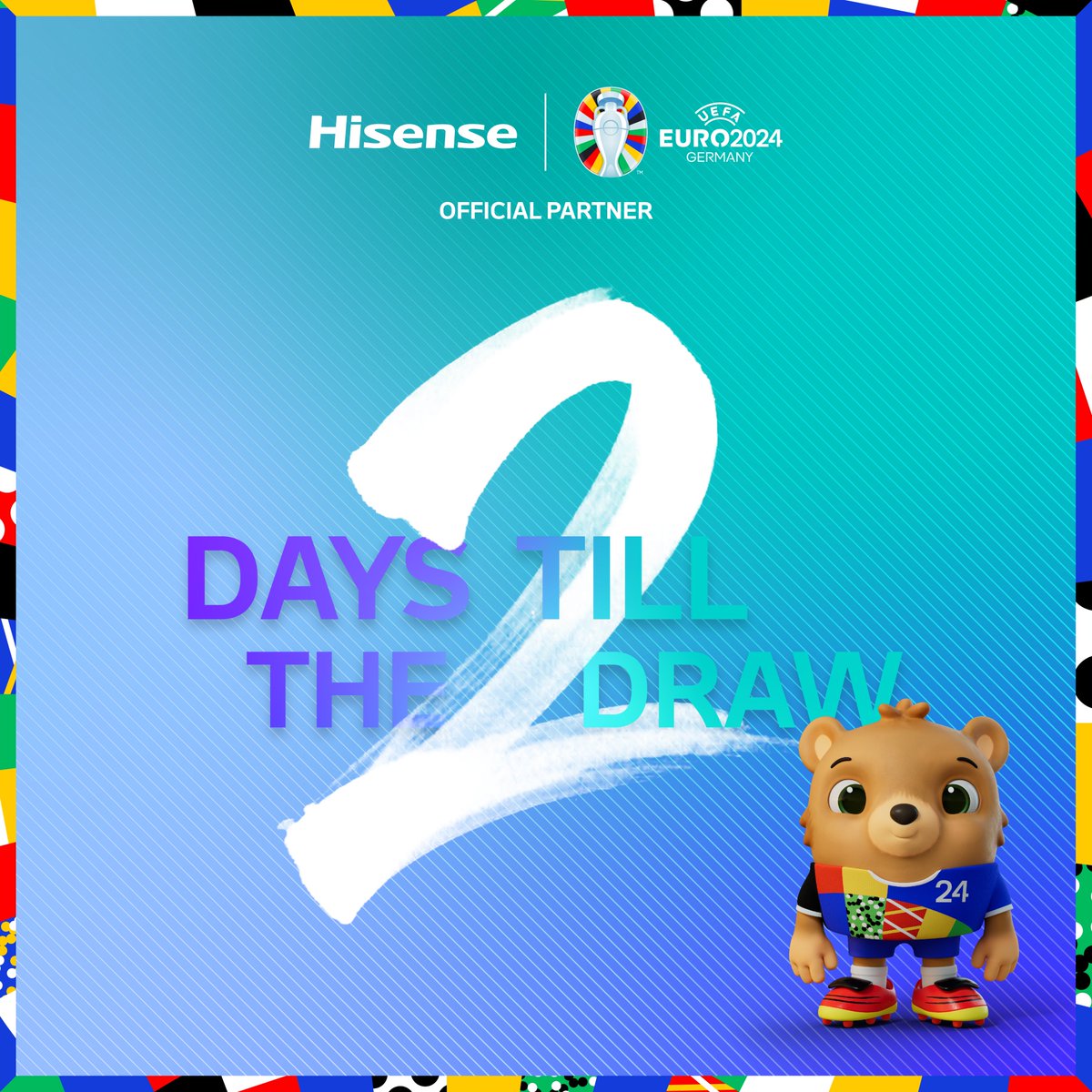 Two days to go until the group-stage draw for UEFA EURO 2024ᵀᴹ! Who is the one team you’re hoping your nation avoids in the upcoming draw? #EURO2024 #HisenseEURO2024Challenge #EURO2024officialdraw