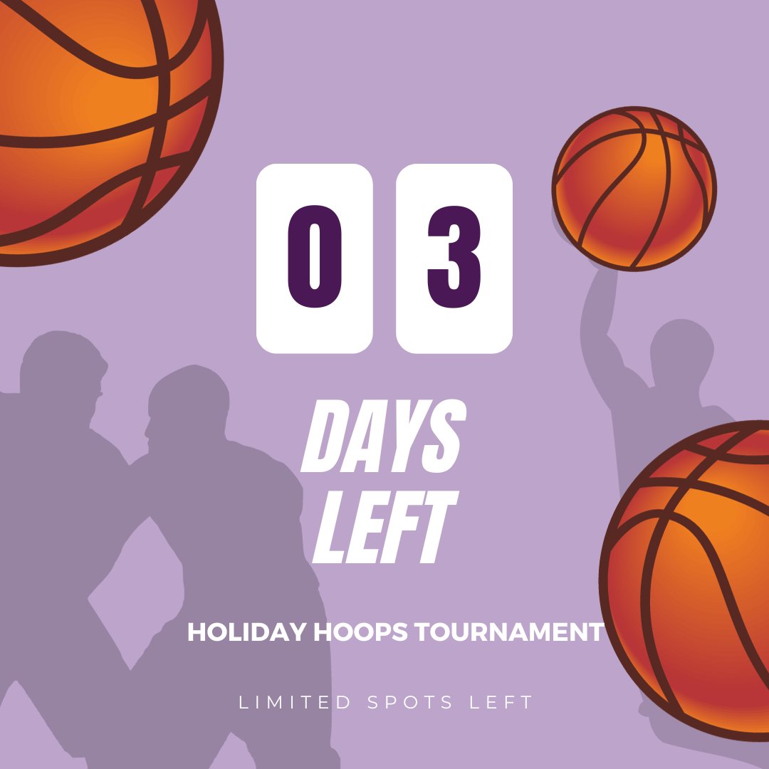 KStateRec's tweet image. Only #3 DAYS left to register your team for our Holiday Hoops Tournament! There are limited spots left so REGISTER TODAY🏀💜 #intramurals #kstaterec