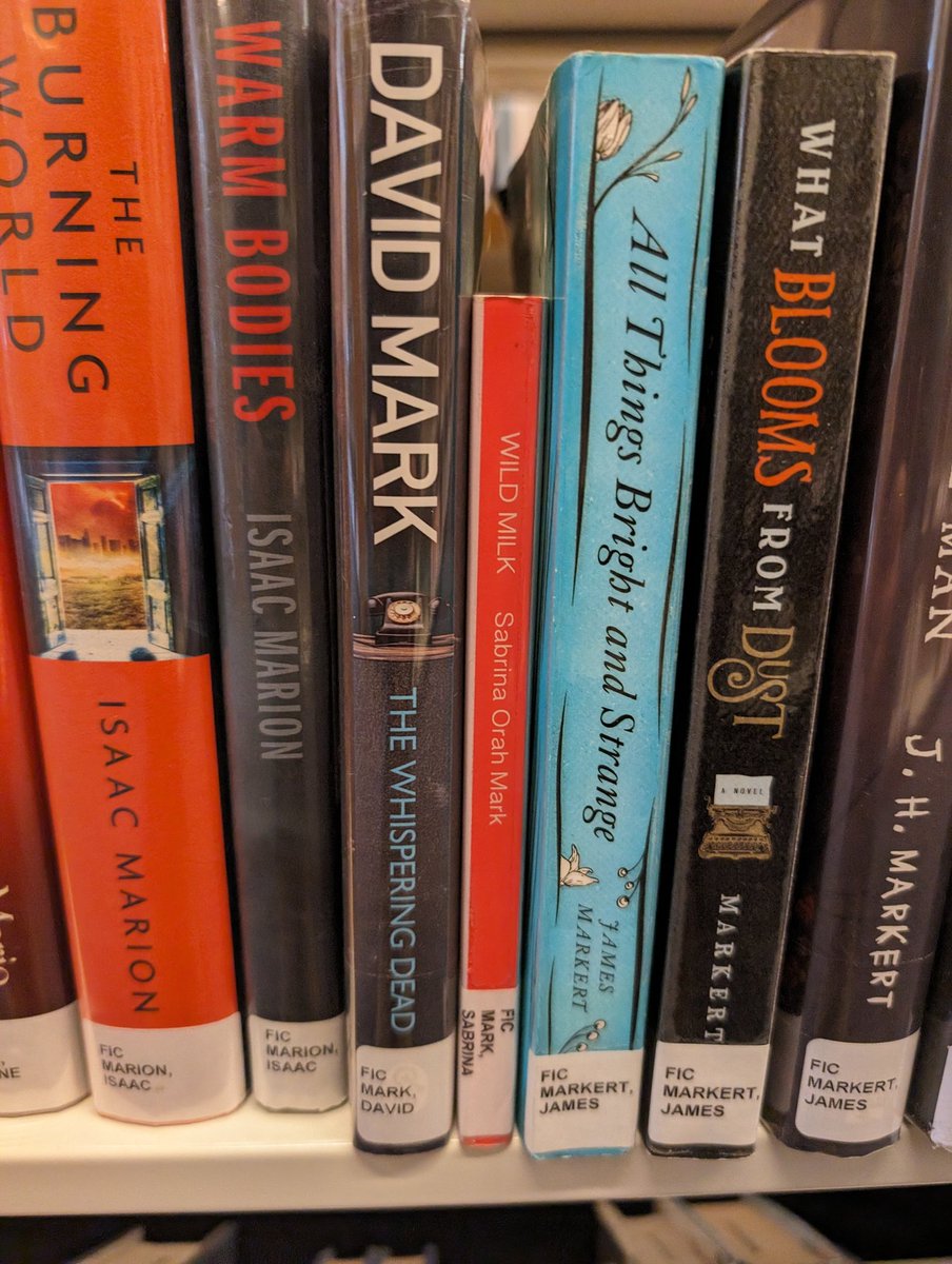 One for you @davidmarkwriter because it's always cheering to see your book on a shelf. This one in @SantaMonicaLibr