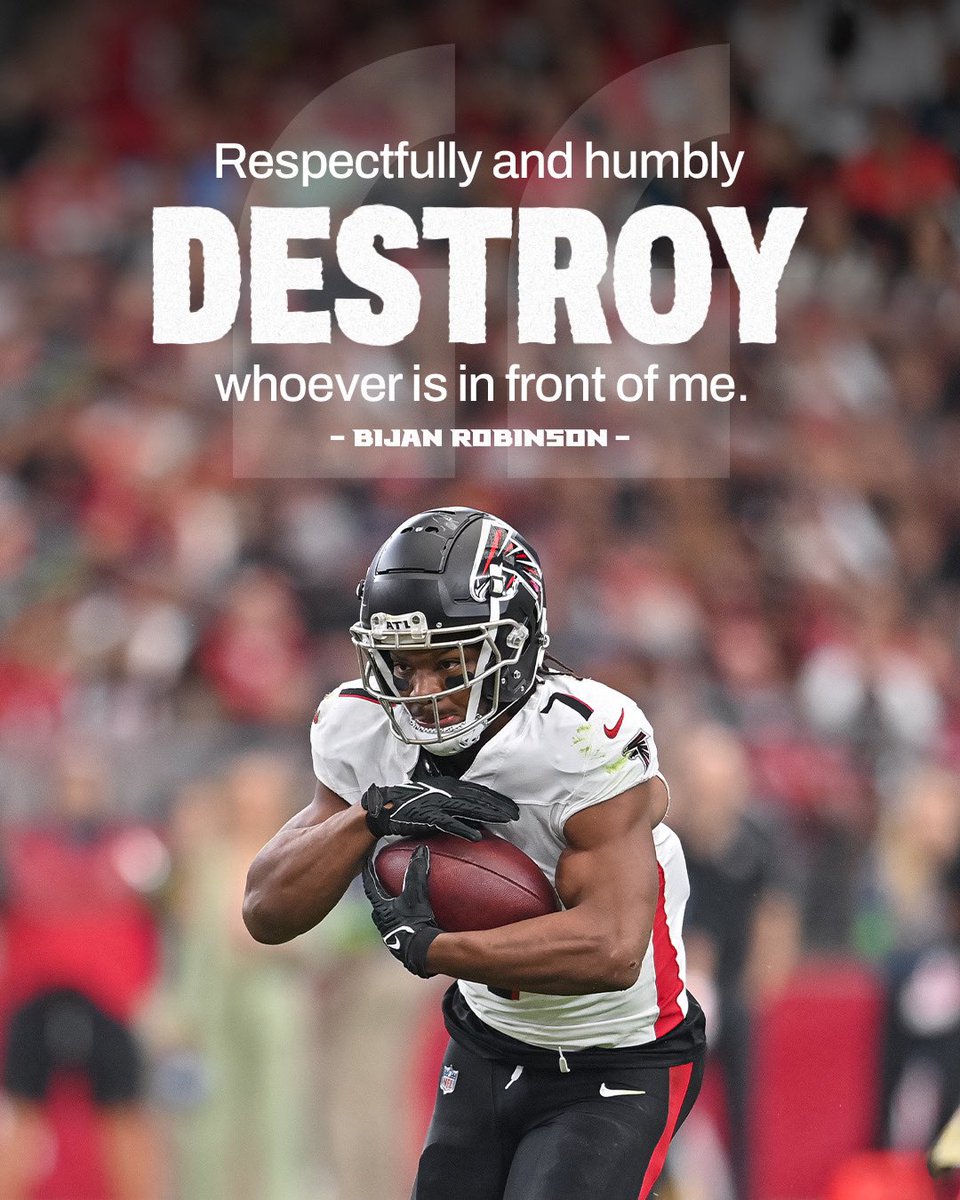 AtlantaFalcons's tweet photo. Bijan the Destroyer https://t.co/YD2hmPh01u