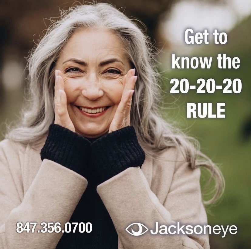 If you are reading this, you need to know the 20-20-20 rule for digital use: For every 20 minutes of screen time, look at something at least 20 feet away for 20 seconds. Call us for more info: 847.356.0700

#vision #ophthalmology #healthyvision #healthyeyes #eyehealth #eyecare