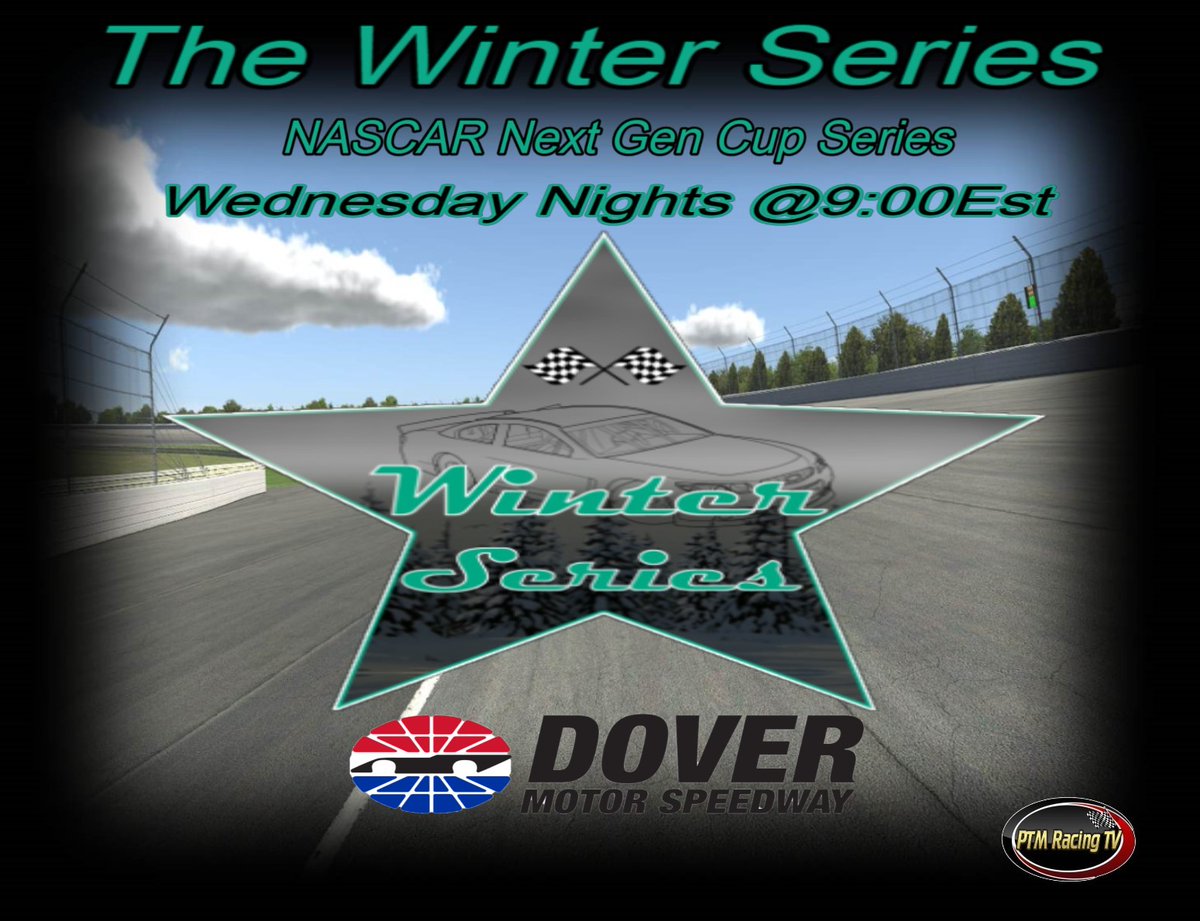 IN THE MAIN EVENT!

We've got another cold breeze blowing by Dover Motor Speedway, as we'll see The Winter Series in action LIVE tonight here on PTM Racing TV!

#iRacing #Racing #League