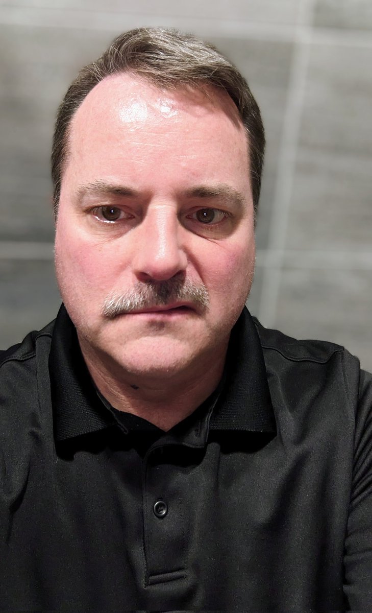 I'm scowling because I hate the fact that we lose one guy to suicide every minute of every day.  
Please donate to help fund programs worldwide to help men get help!
 us.movember.com/mospace/5086973