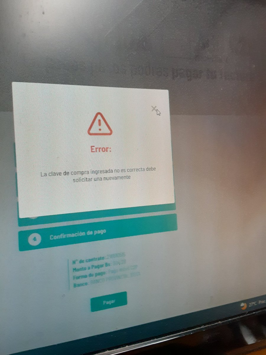 Buenas noches, necesito pagar mi factura de mi linea pospago, y lo intento realizar por la aplicacion que me enviaron para poder realizar la misma y no funciona lo que hace es descontarme dinero cada vez que me da error de clave lo he realizado por banesco y provincial y nada.