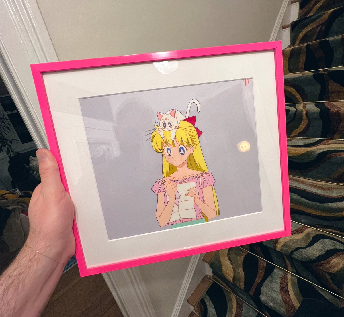 I bought this Sailor Moon animation cel in Japan last week and now