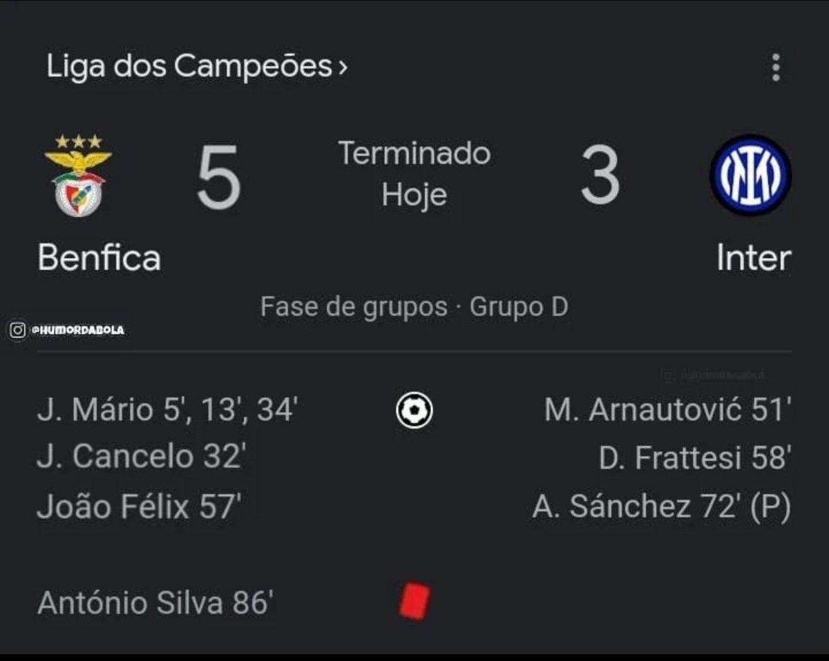 StephWen_Cook's tweet photo. Porque é que os benfiquistas estão tão tristes?

Eu sei que 5-0 ou 5-1 era mais bonito, mas um 5-3 também vale 3 pontos https://t.co/C39CRNURWO
