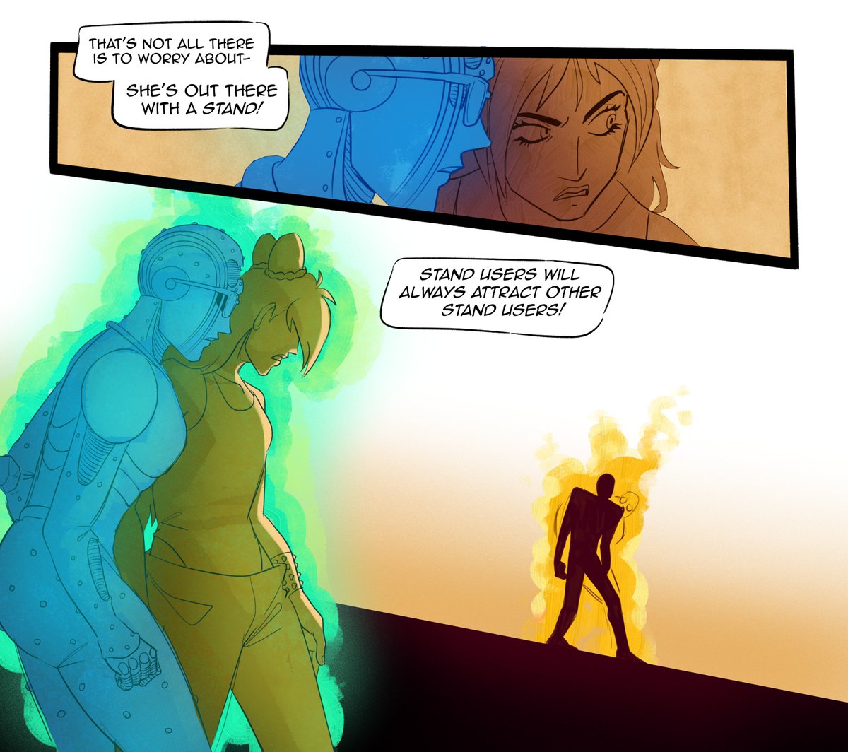 bright_goat's tweet photo. [ JJBA green child AU .7 ]
jolyne runs away with stone free part 2, the shit continues...
#jjba #jjbafanart https://t.co/cLe1yEHoEo