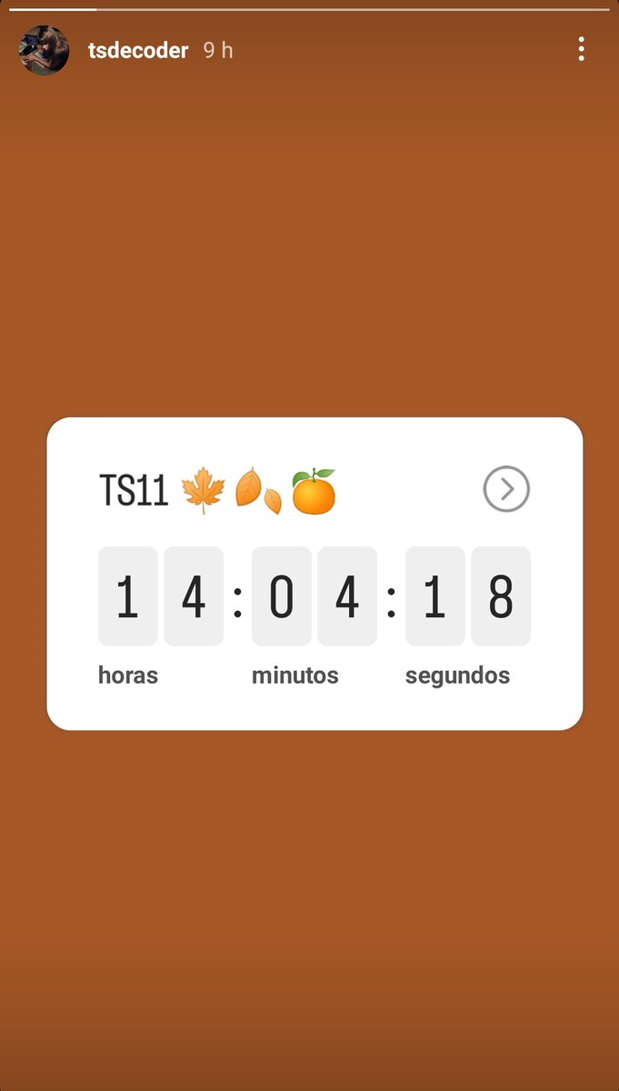 rincondeTaylor's tweet photo. 🕵🏻 | RUMOR: @tsdecoder, la cuenta que predijo la fecha de lanzamiento de #1989TaylorsVersion en mayo, ha subido, a sus historias de IG, una cuenta atrás sobre #TS11 que acaba en 14 horas.

Además, @deuxmoiworld publicó, hace un tiempo, que se lanzaría por sorpresa en noviembre. https://t.co/iQ5o4MAG0S