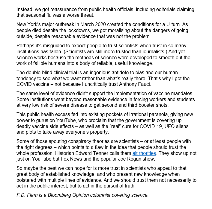 BigBadDenis's tweet photo. Scientists need to admit they got COVID-19 wrong. By F.D. Flam
"Some public health agencies took years to admit what had quickly become obvious: that the virus was airborne"
#COVIDisAirborne #COVIDisNotOver
Source: https://t.co/83n1IizQwF https://t.co/mIoJEgj43t