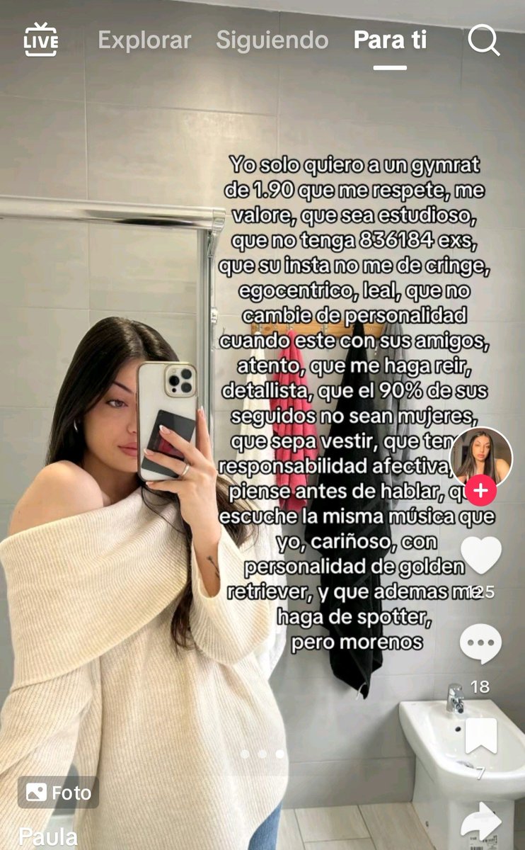 Ha pedido poco la chavala