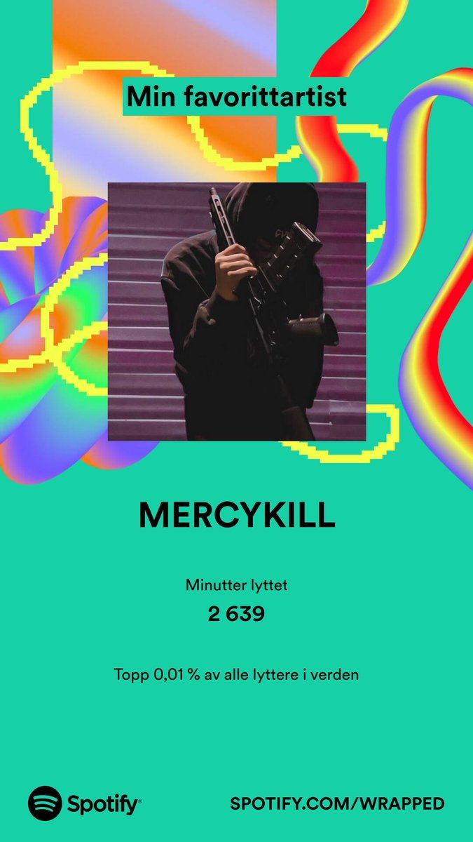 ZurGaa_'s tweet photo. MERCYKILL er favorittartisten min i 2023. 2639 minutes listened ⁦@YUNGMERCYKILL⁩ #SpotifyWrapped   https://t.co/IAZjILn0CQ https://t.co/hA2CS55GVh