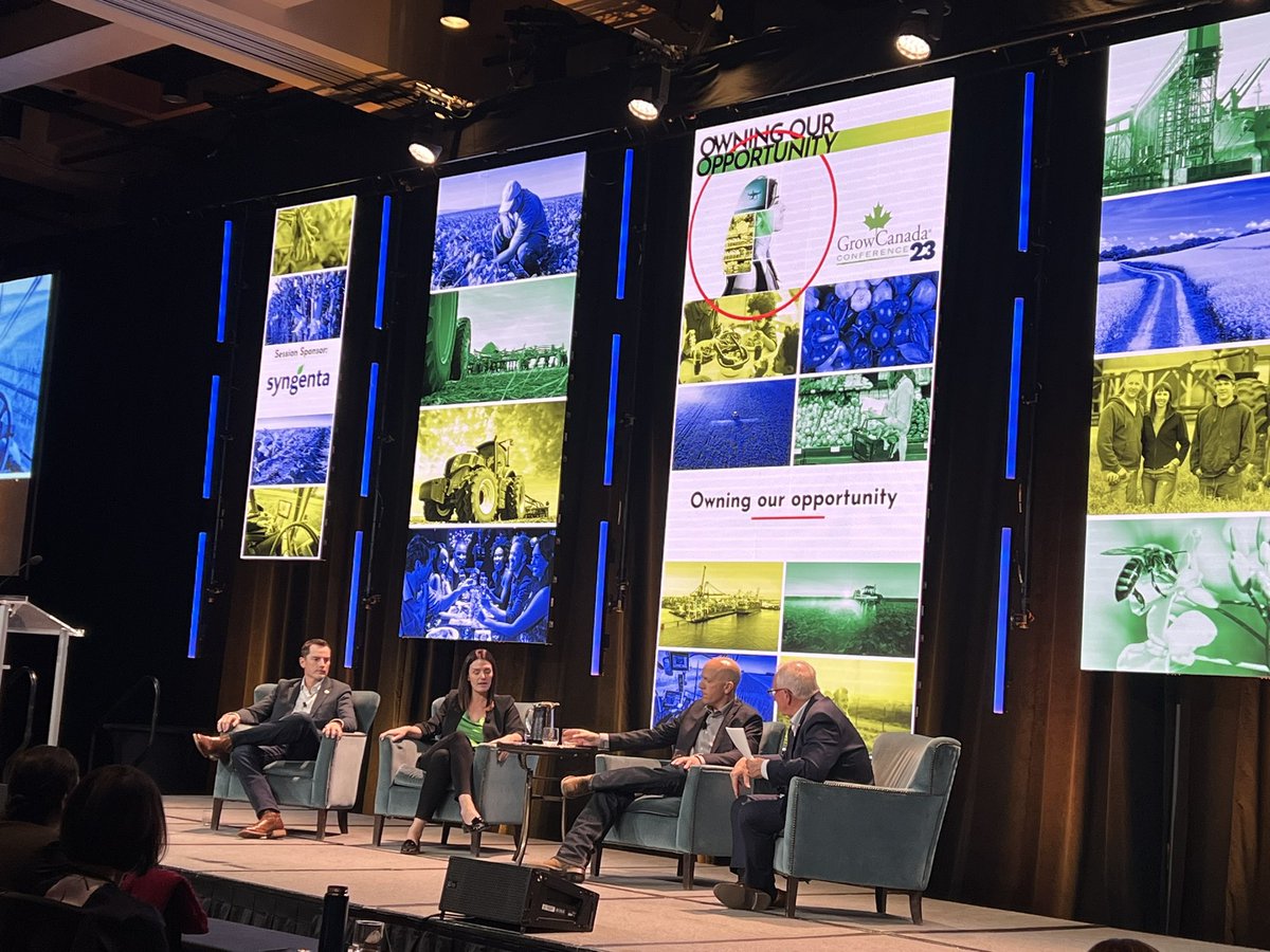 #GrowCanada23 Amazing last session for the day, Owning the Opportunities. Ag Education is part of the sustainable future for Ag!