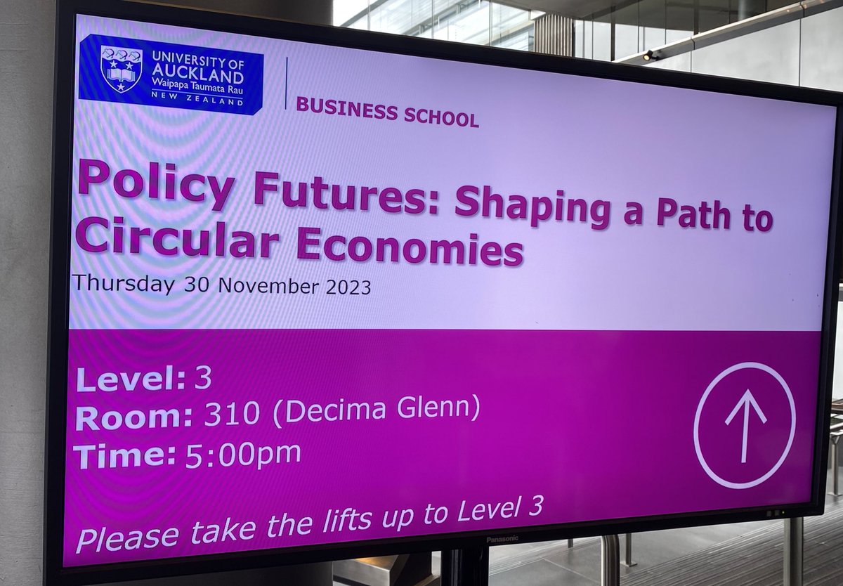 Delighted to kick off tonight’s #PolicyFutures 🇪🇺🇳🇿 seminar on circular economy ♻️ at @AuckUniBusiness @EUinNZ. Timely ahead of #COP28