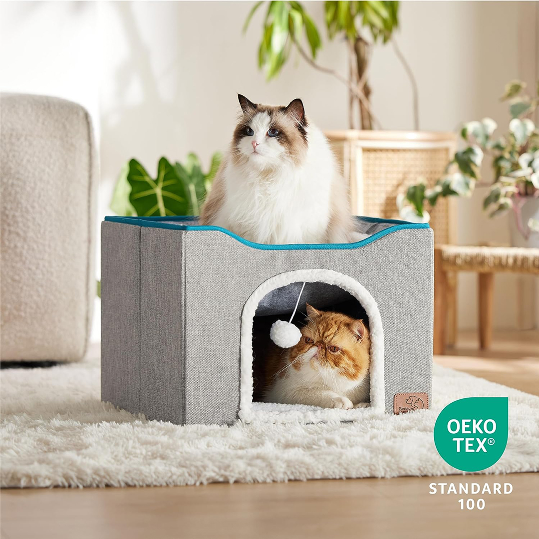 ** Holiday Deals **
Gifts for pets #HolidaySeason2023
amzn.to/47Vuidz
Large Cat Cave for Pet Cat House with Fluffy Ball Hanging and Scratch Pad
3 1 % O F F 🔥🔥
#AmazonDeals #amazonfinds #giftsforpets #catlover #catlife #catbed