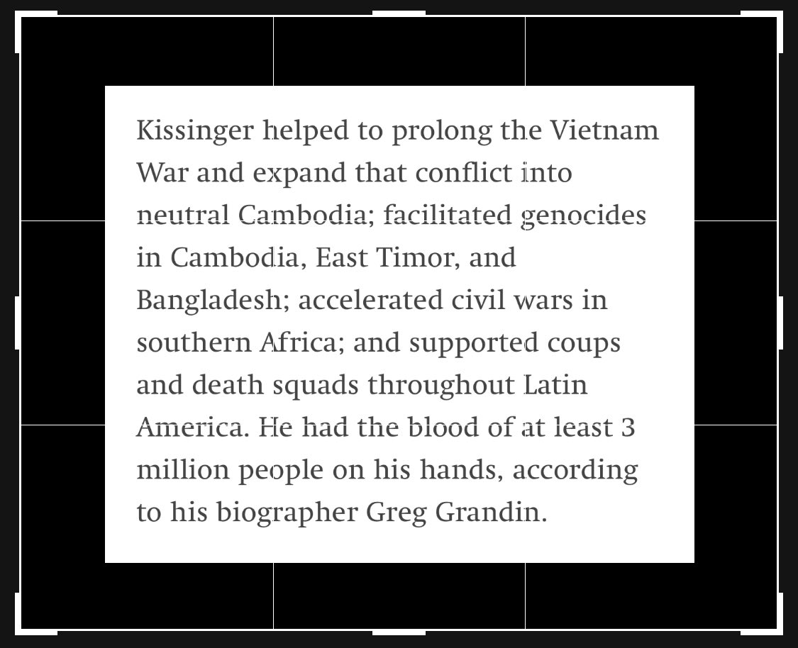 Henry Kissinger’s “accomplishments,” by ⁦@nickturse⁩ theintercept.com/2023/11/29/hen…