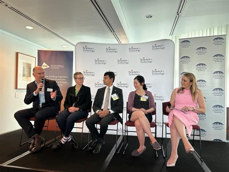 Academy of Technological Sciences & Engineering (@atse_au) on Twitter photo <a href="/Kylie_Walker1/">Kylie Walker</a> The #ParliamentaryFriendsofScience panel featured Deputy Chief Scientist for NSW Dr Darren Saunders <a href="/whereisdaz/">Dr Darren Saunders</a>, <a href="/CSIRO/">CSIRO</a> Executive Director for Digital @profElanor FTSE, <a href="/ScienceAU/">Science & Technology Australia</a> President Prof <a href="/sharath_sriram/">Sharath Sriram</a> & CEO <a href="/mishaschubert/">Misha Schubert</a>, & <a href="/Flinders/">Flinders University</a> Lecturer Dr Yue Lian Chew. 🤩 <a href="/Kylie_Walker1/">Kylie Walker</a> The #ParliamentaryFriendsofScience panel featured Deputy Chief Scientist for NSW Dr Darren Saunders <a href="/whereisdaz/">Dr Darren Saunders</a>, <a href="/CSIRO/">CSIRO</a> Executive Director for Digital @profElanor FTSE, <a href="/ScienceAU/">Science & Technology Australia</a> President Prof <a href="/sharath_sriram/">Sharath Sriram</a> & CEO <a href="/mishaschubert/">Misha Schubert</a>, & <a href="/Flinders/">Flinders University</a> Lecturer Dr Yue Lian Chew. 🤩